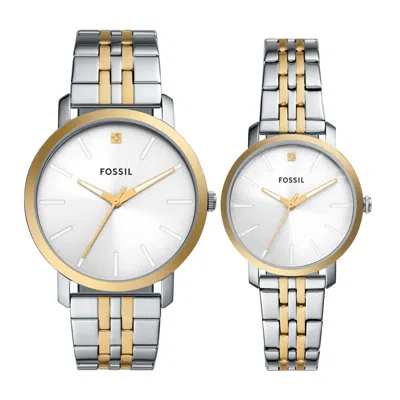 Fossil Men's Lux Luther Three-hand, Stainless Steel Watch, Bq2467set In Metallic