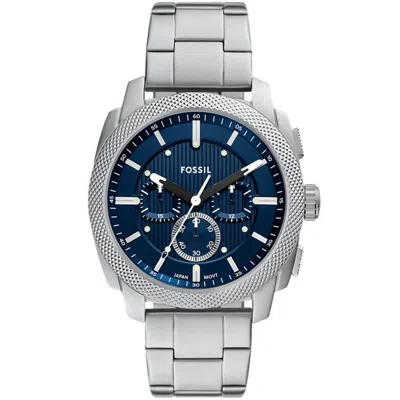 Fossil Men's Machine Blue Dial Watch In Animal Print