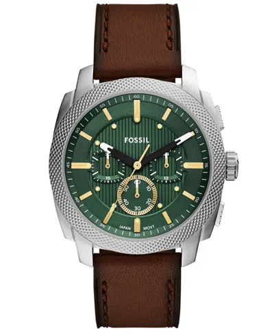 FOSSIL MEN'S MACHINE CHRONOGRAPH STAINLESS STEEL WATCH, 44MM