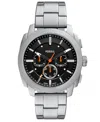 Fossil Men's Machine Chronograph Stainless Steel Watch, 44mm In Silver-tone