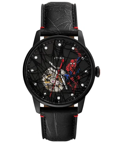 Fossil Men's Marvel X  Limited-edition Spider-man Watch 42mm In Black