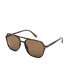 Fossil Men's Navigator Sunglasses In Brown