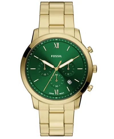 Fossil Men's Neutra Chronograph Gold-tone Stainless Steel Watch, 44mm