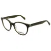 Fossil Men's 50 Mm Eyeglasses In Black
