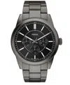 Fossil Men's Pearson Multifunction Gunmetal Stainless-steel Watch, 42mm In Gray