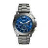 Fossil Men's Privateer Chronograph, Smoke Stainless Steel Watch In Black