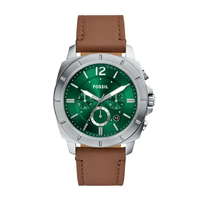 Fossil Men's Privateer Chronograph, Stainless Steel Watch, Bq2821 In Green