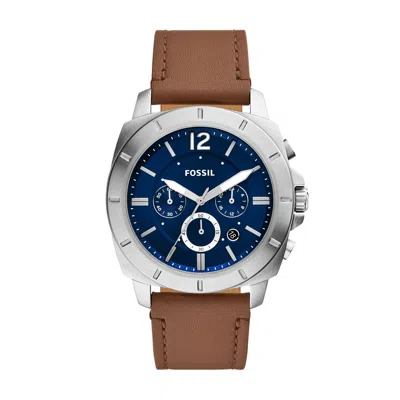Fossil Men's Privateer Chronograph, Stainless Steel Watch In Silver
