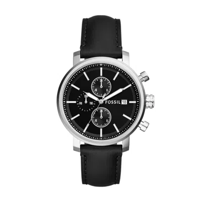 Fossil Men's Rhett Multifunction, Stainless Steel Watch In Black