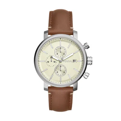 Fossil Men's Rhett Multifunction, Stainless Steel Watch In Brown