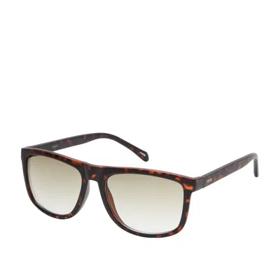 Fossil Men's Square Sunglasses In Brown