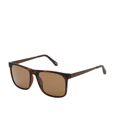 Fossil Men's Square Sunglasses In Brown