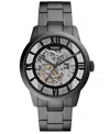 Fossil Townsman Automatic Bracelet Watch, 44mm In Smoke