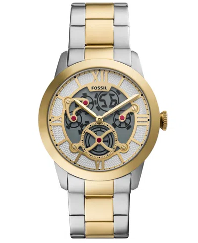 Fossil Men's Townsman Big Tic Two-tone Stainless Steel Watch 42mm In Two Tone