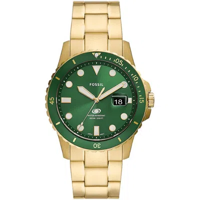 Fossil Men's Watch  Fs5950 Gold Green Gbby2