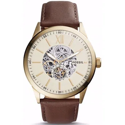 Fossil Men's Watch  Skeleton Automatic ( 44 Mm) Gbby2 In Brown