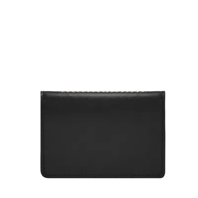 Fossil Men's Westover Leather Snap Bifold In Black