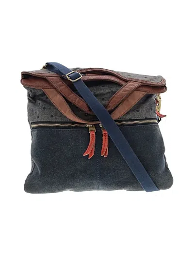 Pre-owned Fossil Messenger In Blue