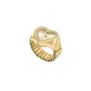 Fossil Women Heart Watch Ring Watch
