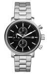 FOSSIL FOSSIL MODERN RHETT THREE HAND QUARTZ BRACELET WATCH, 42MM