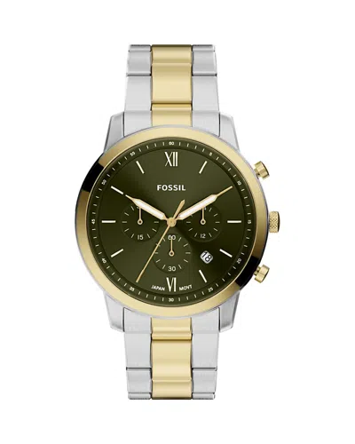 Fossil Neutra Chronograph Two-tone Bracelet Watch, 44mm In Multi