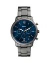 Fossil Neutra Chronograph Smoke Stainless Steel Watch, 44mm In Gunmetal