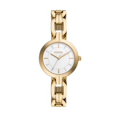 Fossil Outlet Women's Kerrigan Three-hand Gold-tone Stainless Steel Watch