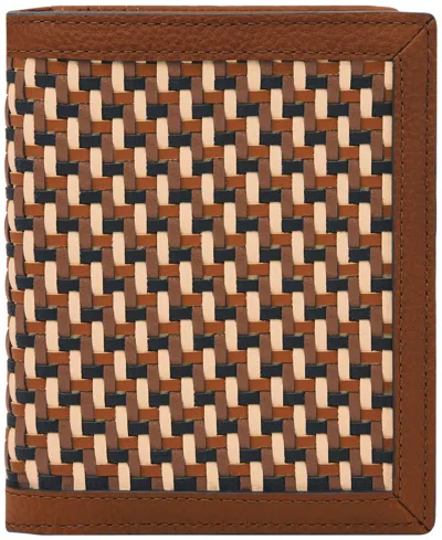 Fossil Passport Case In Neutral Woven