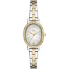 Fossil Penny Two-tone Mother-of-pearl Quartz Bracelet Watch, 23mm