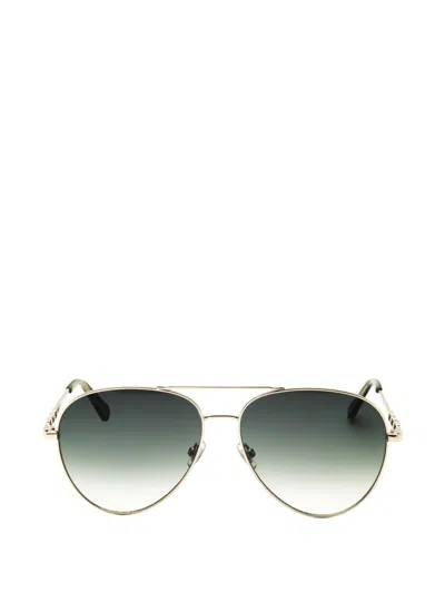 Fossil Pilot-frame Sunglasses In Gold