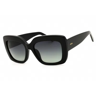 Fossil Polarized Grey Gradient Square Ladies Sunglasses Fos 3158/s 0807/wj 54 In Black