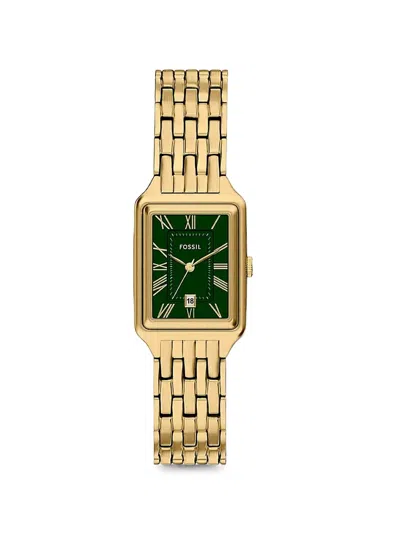 Fossil Raque 23mm Watch In Gold