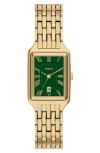 Fossil Women's Raquel Green Dial Watch In Gold