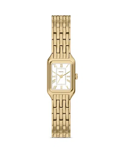 Fossil Raquel Mini Watch, 18mm X 29mm In Gold