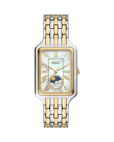 Fossil Raquel Sun & Moon Watch, 28mm X 45mm In Two Tone