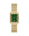 Fossil Women's Raquel Green Dial Watch In Gold