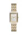 Fossil Raquel Three Hand Watch, 23mm X 38mm In Silver/two Tone
