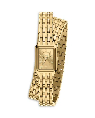 Fossil Raquel Watch, 18mm X 29mm In Gold