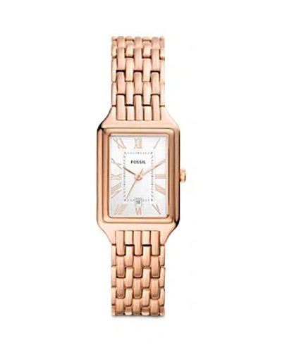 Fossil Raquel Watch, 23mm In White/rose Gold