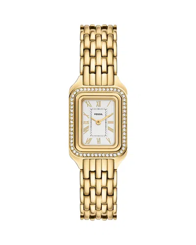 Fossil Raquel Watch, 23mm X 38mm In Gold