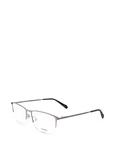 Fossil 직사각 프레임 안경 In Gray