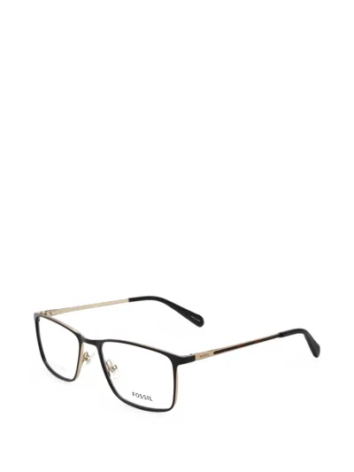 Fossil Rectangle-frame Glasses In Black