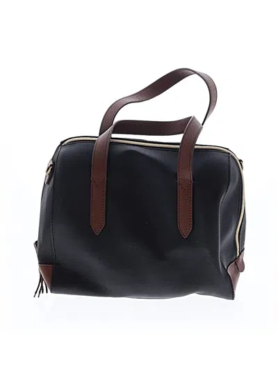 Pre-owned Fossil Satchel In Black