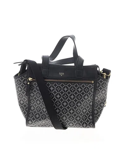 Pre-owned Fossil Satchel In Black