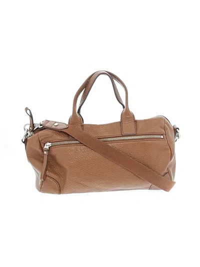 Pre-owned Fossil Satchel In Brown