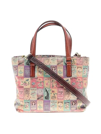 Pre-owned Fossil Satchel In Brown