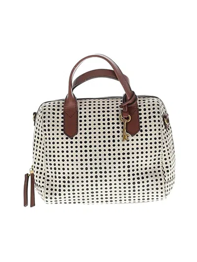 Pre-owned Fossil Satchel In Ivory