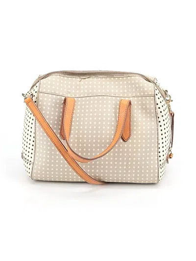 Pre-owned Fossil Satchel In Ivory