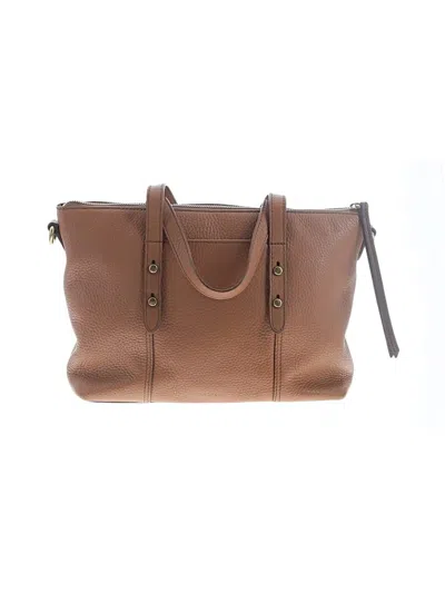Pre-owned Fossil Satchel In Tan