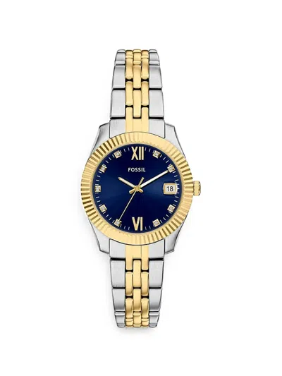 Fossil Scarlette 33mm Watch In Blue
